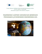 Pagrindinio ugdymo geografijos bendrosios programos įgyvendinimo rekomendacijos