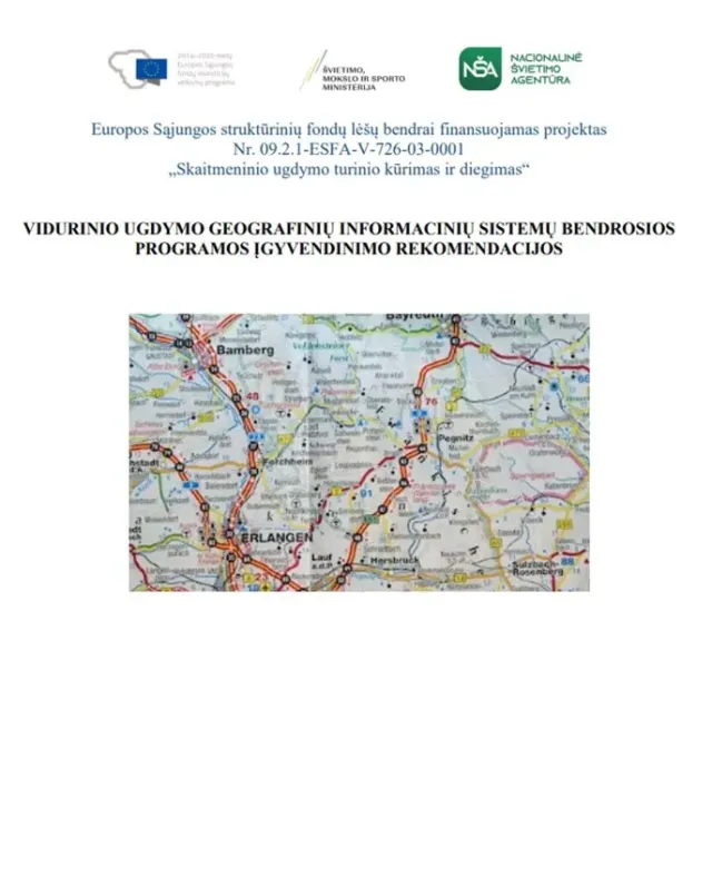Vidurinio ugdymo geografinių informacinių sistemų bendrosios programos įgyvendinimo rekomendacijos