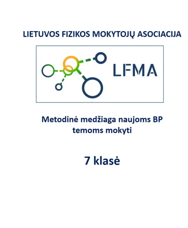 Lietuvos fizikos mokytojų asociacijos metodinė medžiaga (7 klasė), naujoms BP temoms mokyti. Tema „Optiniai prietaisai“
